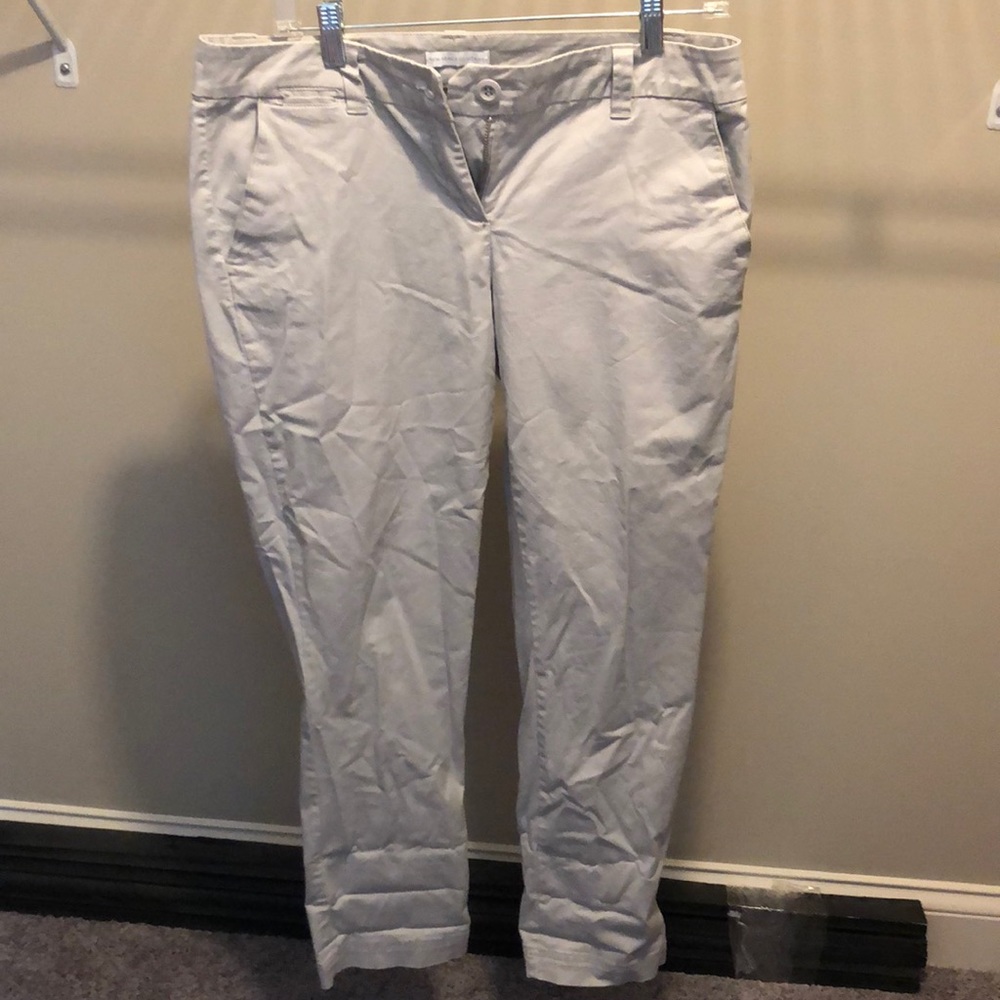 Gray ankle pants